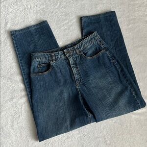 Vintage Talbots Womens High Waist Stretch Relaxed Straight Tapered Mom Jeans‎ 10